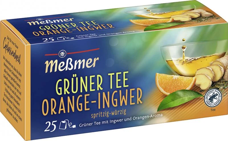 Meßmer Grüner Tee Orange-Ingwer 3 Meßmer Grüner Tee Orange-Ingwer