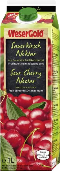 Wesergold Sauerkirsch-Nektar