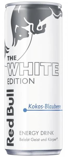 Red Bull Energy Drink White Edition Kokos-Blaubeere (Einweg) 3 Red Bull Energy Drink White Edition Kokos-Blaubeere (Einweg)