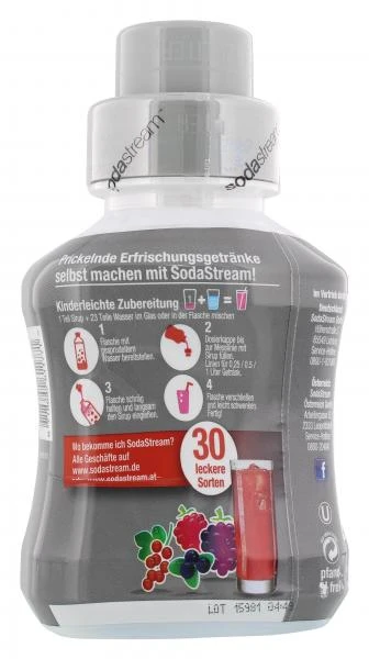 Soda Stream Getränkesirup Ohne Zucker Rote Beere 4 Soda Stream Getränkesirup Ohne Zucker Rote Beere – Bild 2